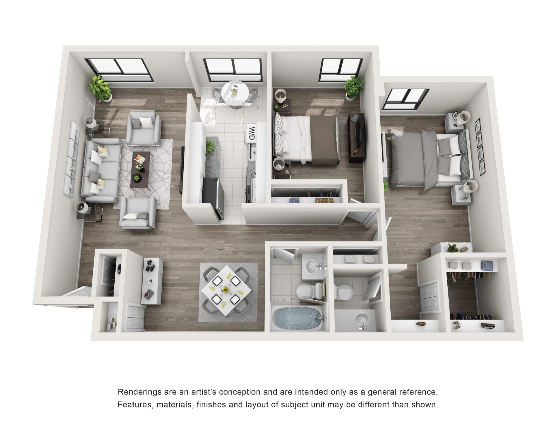 Luxury Cityside Apartments Complex - Exterior View